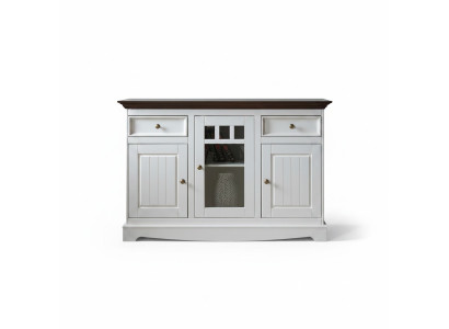 Schrank Holz Schränke Wohnzimmer Anrichte Vitrine Klassische Kommode Kommoden