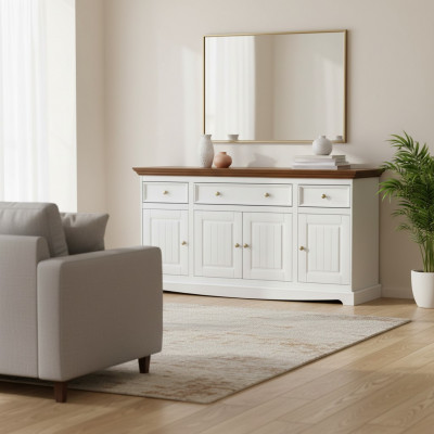 Anrichte Designer Kommode Kommoden Regal Holz Schrank Schränke Holz Anrichte Neu