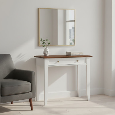 Konsolentisch Tisch Echtes Holz Massive Möbel Make Up Schreibtisch Schminktisch