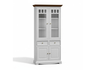Vitrine Möbel Glas Schrank Vitrine Klassische Eckvitrine Eckschrank Glas Holz
