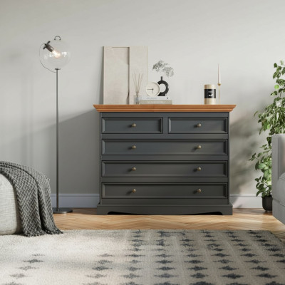 Kommoden Sideboards 5 Schubladen Hochschrank Schrank Regal Kommode Sideboard Neu