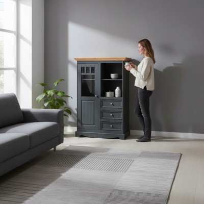 Anrichte Schubladen Schränke Kommoden Sidebaord Kommode Holz Design Schrank Neu