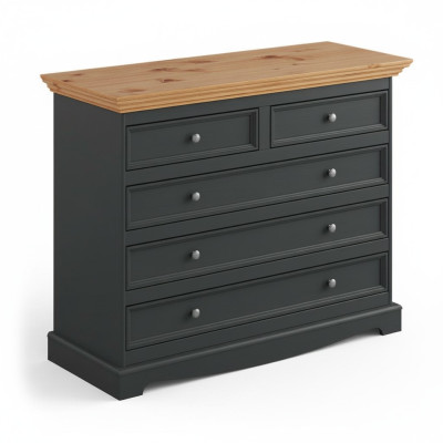 Kommode Luxus Kommoden Landhaus Design Möbel Polster Holz Konsole Schwarz Board