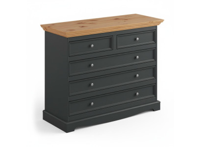 Kommode Luxus Kommoden Landhaus Design Möbel Polster Holz Konsole Schwarz Board