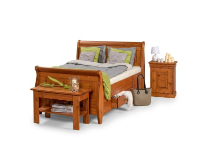 Luxus Bett 2x Nachttisch 3tlg. Set Betten Doppelbett Schlafzimmer Hotel Ehe Neu