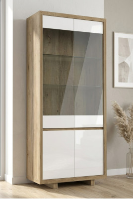 Moderne Vitrine Kommoden Vitrinen Kommode Vitrinenschrank Glas Schrank Schränke