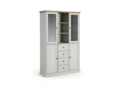 Klassische Anrichte Schrank Vitrinenschrank Vitrinen Anrichten Glas Schränke Neu
