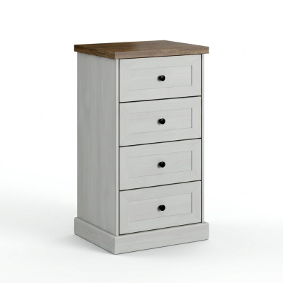 Landhaus Stil Möbel Hoch Kommode Schrank Designer Schränke Weiß Sideboard