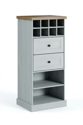 Landhaus Weiss Schrank Kommode Lowboard Anrichte Holz Buffet Kommoden Sideboard