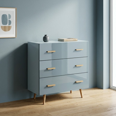 Design Kommode Holz Schrank Hochschrank Anrichte Schubladen Schränke Kommoden
