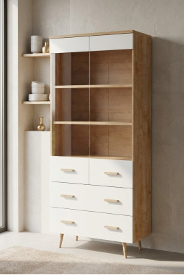 Moderne Schränke Schrank Schrankwand Bücherregal Regal Vitrine - Model Brillo