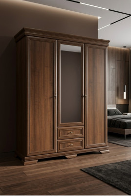Kleiderschränke Spiegel Möbel Wohnen Möbel Holz Kleider Schrank Design Neu