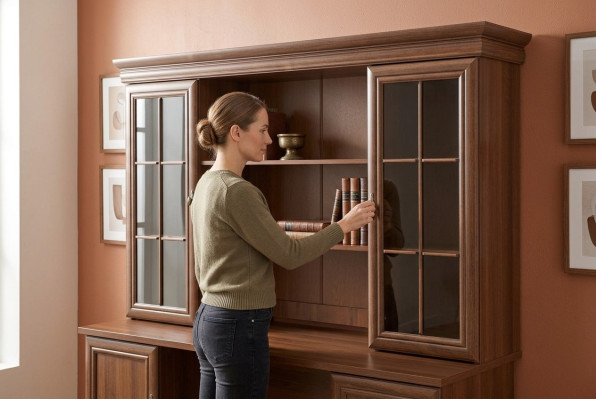 Schrank Landhaus Anrichte Konsole Regal Holz xl Buffet Kommode Kommoden Aufsatz