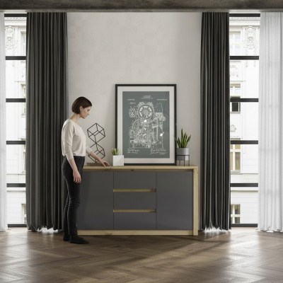 Möbel Holz Schränke Sideboard Kommoden Massive Kommode Anrichte Schrank Neu