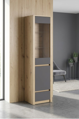 Vitrinen Regale Holz Schränke Wohnzimmer Vitrine Schrank Kommode Glas Regal Neu!