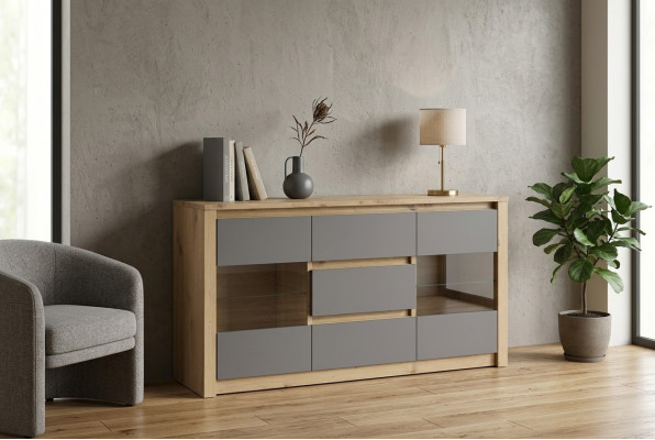 Design Wohnzimemr Möbel Anrichte Holz Kommode Modern Kommoden Hochschrank Neu