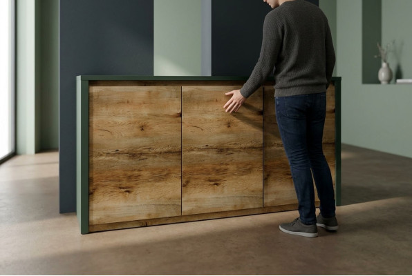 Designer Kommoden Regale Schrank Schränke Holz Schränk Braun Hochschrank Kommode