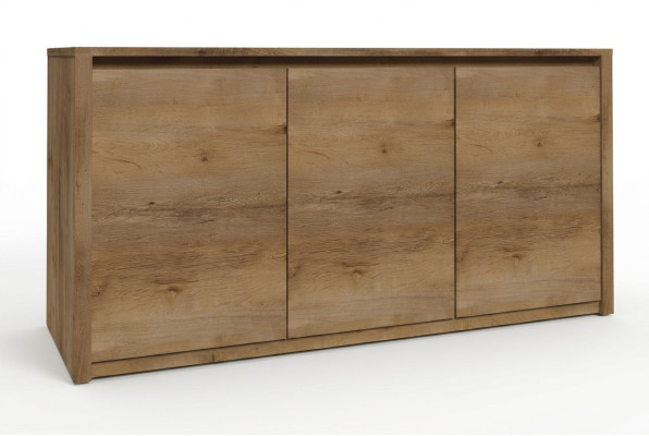 Moderne Holz Kommode Sideboard Kommoden Wohnzimmerschrank 130cm XL Low Boards