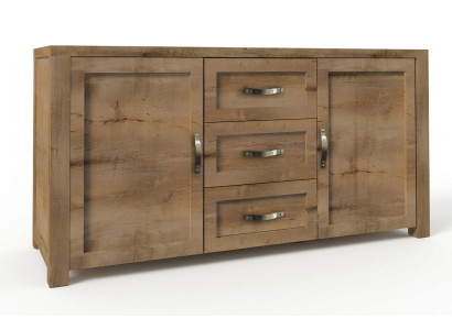 Buffet Anrichte Kommode Holz Handarbeit Holz Landhaus Anrichten Kommoden 2tlg.