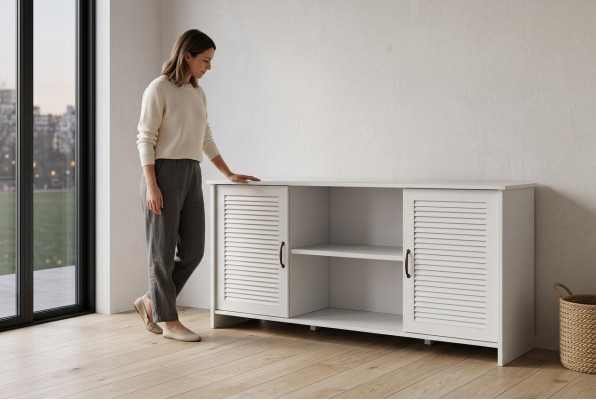 Buffet Schrank Neu Esszimmer Schränke Landhaus Anrichte Wandschrank Holz Möbel