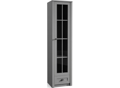 Landhaus Vitrine Schrank Klassisch Möbel Vitrinenschrank Vitrinen Glas Schränke