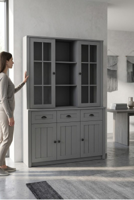 Schrank Anrichte Aufsatz Anrichte Konsole Regal Holz Buffet Kommode Anrichten