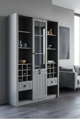 Vitrinen Kommodenschrank Schrank Holz Möbel Handarbeit Kommode Vitrine Kommoden