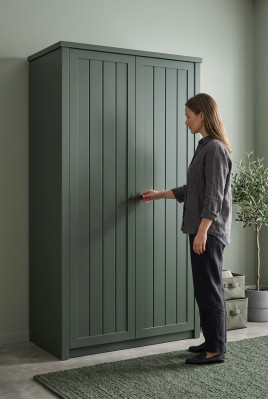 Kleiderschrank Regal Schränke Schrank Holz Möbel Schlafzimmer Regale Landhaus