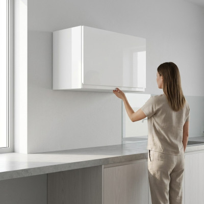 Küchen Regale Wand Küchenzeilen Stauraum Vitrine Wandschrank Vitrinenschrank
