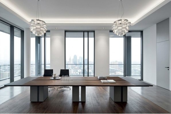 Kanzlei Holz Design Büro Möbel Besprechungs Tische Konferenz Tisch Moderne