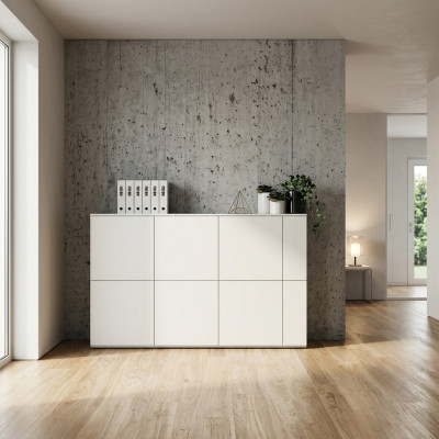 Kommode Sideboard Anrichte Highboard Kommode Weiß Schrank Wohnzimmer Holz Neu
