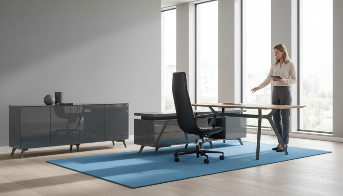 Design Schreibtisch Italienische Möbel Einrichtung Computermöbel Tisch Frezza
