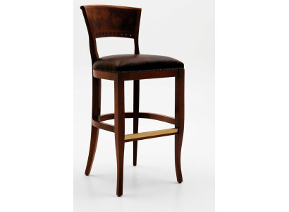 Hocker Barhocker Königlicher Polster Klassisch Samt 1 Sitzer Antik Stil Stuhl