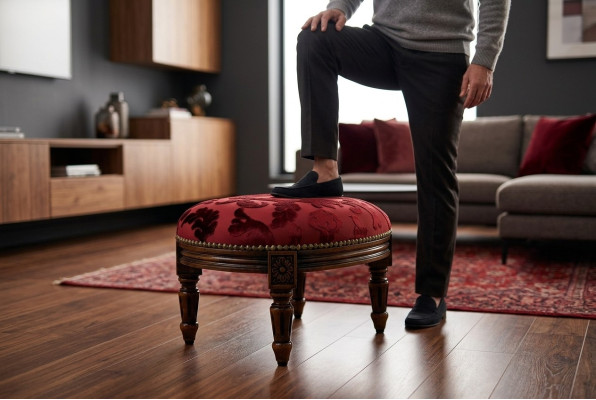 Luxuriöser Design-Polsterhocker: Multifunktionaler Sitzhocker in exquisitem Stil