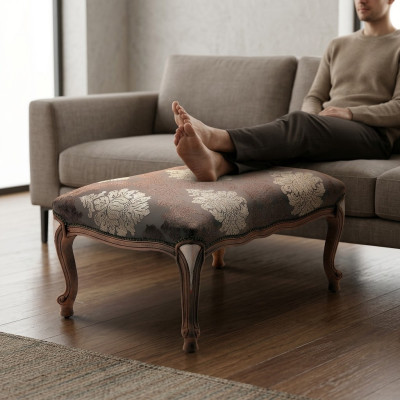 Polster Bank Fußhocker Ottomane Sitzhocker Sitzpouf Wohnzimmer Designer Hocker