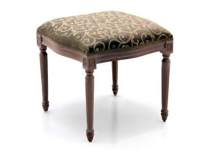 Wohnzimmer Designer Hocker Holz Textil Fußhocker Ottoman Sitzhocker Sitzpouf