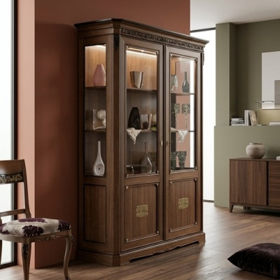 Vitrine Glas Design Schrank Holz Möbel Neu Vitrine Kommoden Vitrinen Kommode