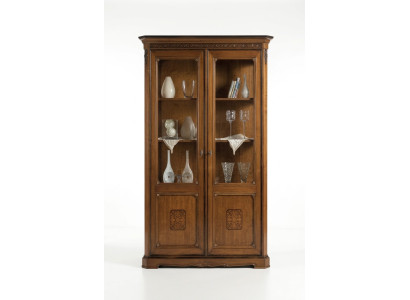 Möbel Großer Holz Braun Vitrine Luxus Vitrineschrank Design Möbel Italienische