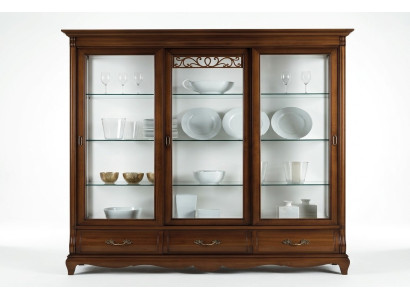 Glasschrank Vitrine Vitrinen Schrank Regal Holz Schrank System Regale Wohnzimmer