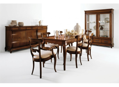 Esszimmer Wohnzimmer Esstische Tische Tisch Möbel Esstisch Naturholz Retro Style