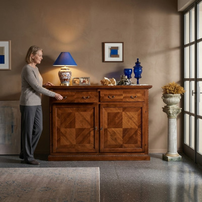 Kommoden Möbel Massiv Holz Kommode Anrichte Sideboard Braun Sideboards Schrank