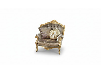 Möbel Stühle Neu Art déco Design Sessel Textil Wohnzimmer Lounge Luxus Design