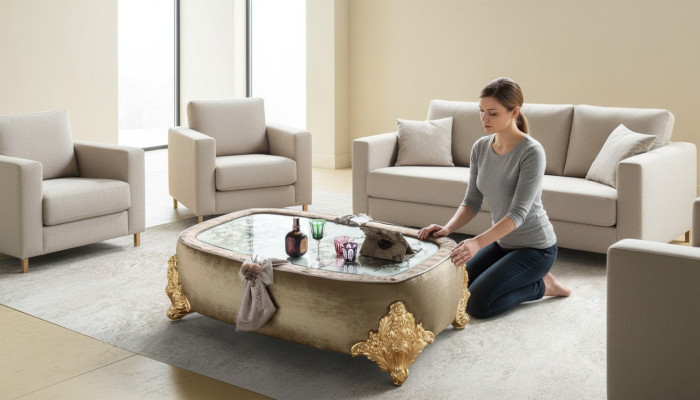 Wohnzimmer Tische Barock Holz Couchtische Kaffee Klassischer Couchtisch Tisch