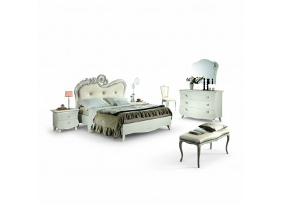 Design Möbel Klassisch Luxus Betten Neu Bett 2x Nachttisch Schlafzimmer Set 3tlg