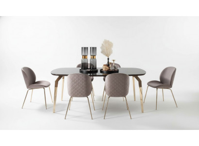 Garnitur Tisch Tische Luxus Holz Möbel Neu Esszimmer Gruppe Komplett Set 7tlg