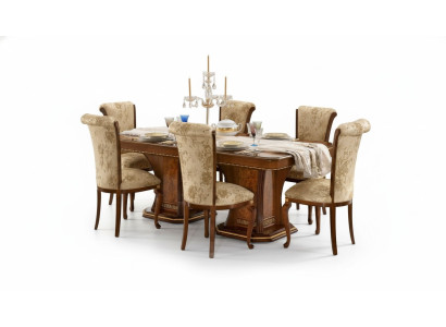 Esszimmer Set Garnitur Stühle 6x Gruppe Essgarnitur Antik Stil Tisch 7tlg. Neu