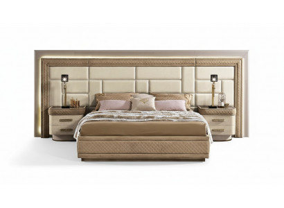 Design Möbel Modern Luxus Betten Neu Bett 2x Nachttisch 3 tlg. Schlafzimmer Set