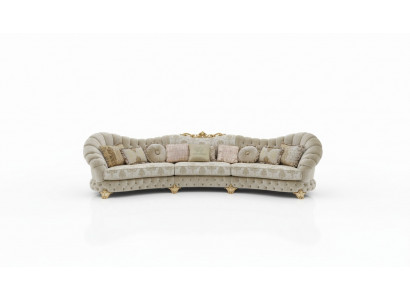 Designer Sofa Rundes Ecksofa Rund Sofa Modernes Italien Wohnlandschaft Möbel