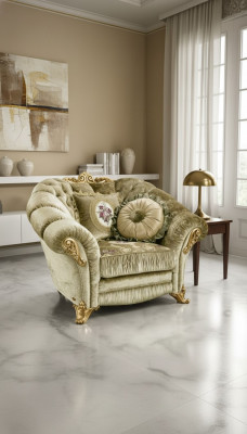 Luxus Stuhl Polster Cocktail Relax Lounge Club Stühle Möbel Design Sessel Beige