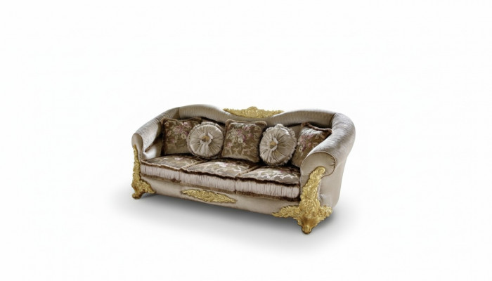 Sofa 3er Sitz Sofas Zimmer Braun Chesterfield Dreisitzer Couch Polster Design